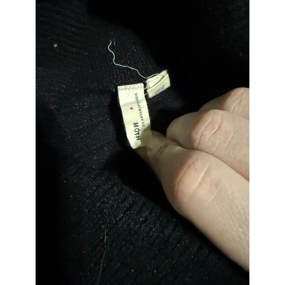 Moth Anthropologie Black Cowl Neck Long Sleeve Sweater Size‎ Large Cozy Women - Picture 4 of 9